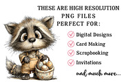 Whimsical Easter Raccoon Clipart, an Illustration by OK Design (Thumbnail 4 of 6)