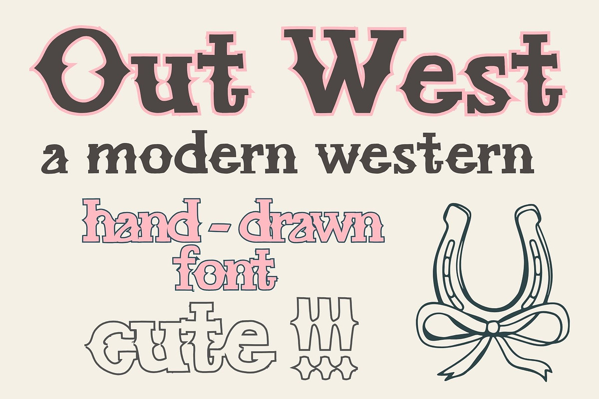 Out West, Multi-Lingual Western Font, a Handwritten Font by Eryn Rose Design (Photo 6 of 15)