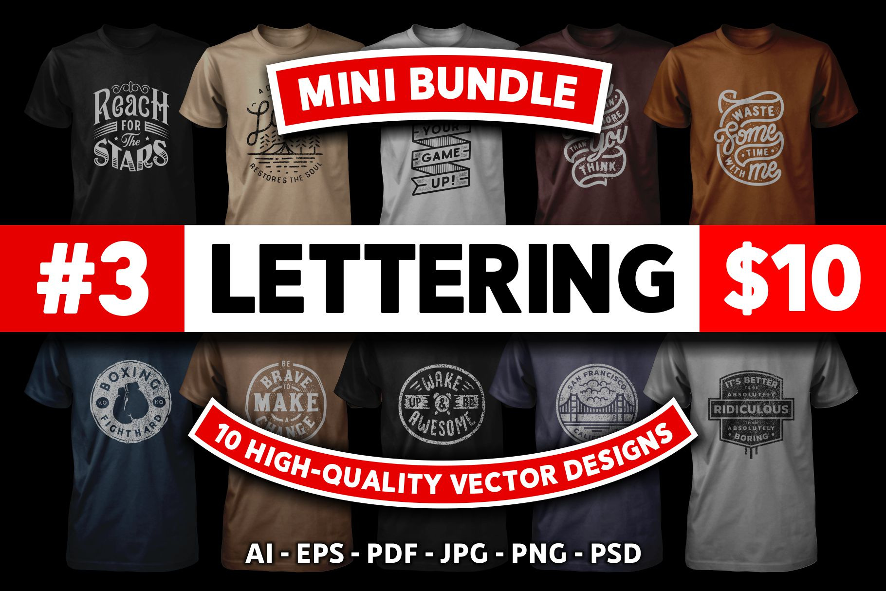 10 Vector Lettering Mini Bundle #3, an Illustration by Doniel Worx ...