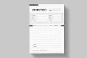 Minimal Order form | Word & InDesign, a Stationery Template by HiveArts (Thumbnail 2 of 3)