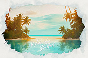 Watercolor Frames Photoshop Effects, a Layer Style Add-On by Andrew Skoch Design (Thumbnail 4 of 12)