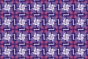 Digital Pixel Mosaic Plaid Pattern, a Pattern Graphic by Mightyfire