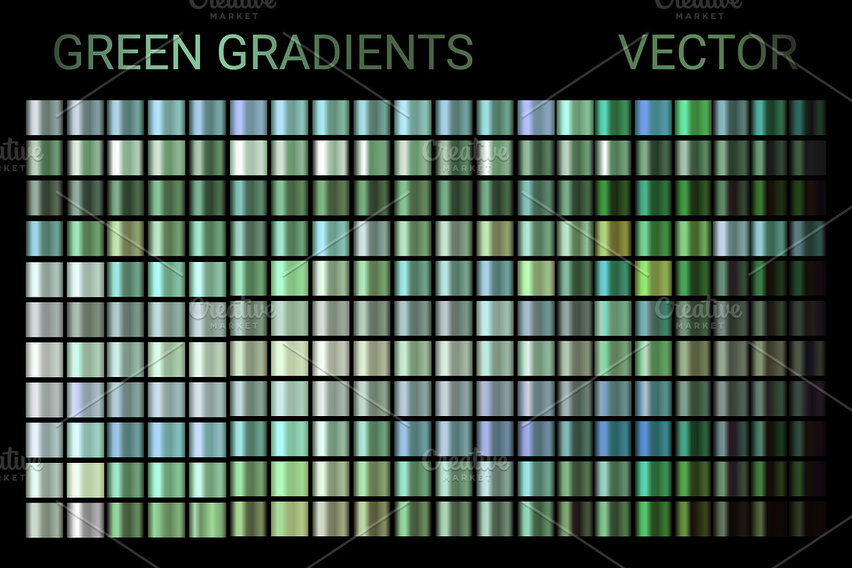 GREEN COLORFUL GRADIENTS VECTOR