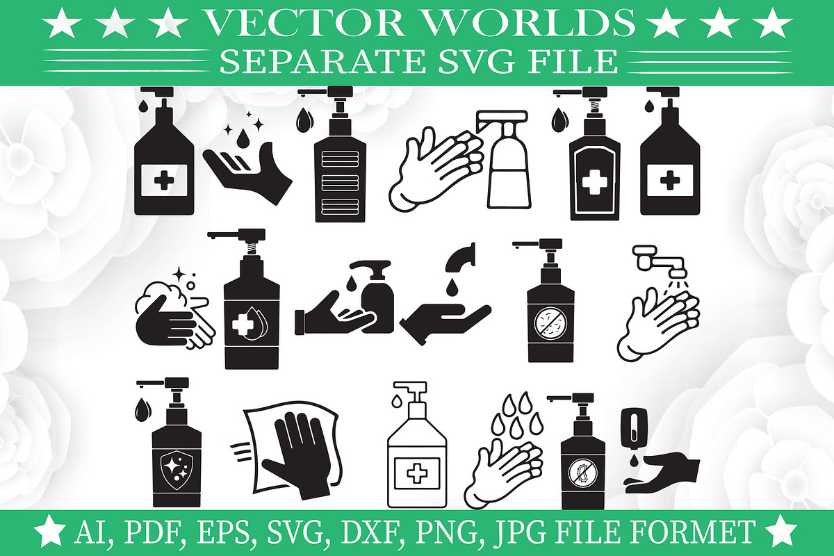 Hand Sanitizer Svg, Sanitizer Svg, an Object Graphic by VectorWorlds (Photo 1 of 3)