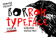 Borrok Typeface, a Handwritten Font by Ideal Eksis (Thumbnail 1 of 9)