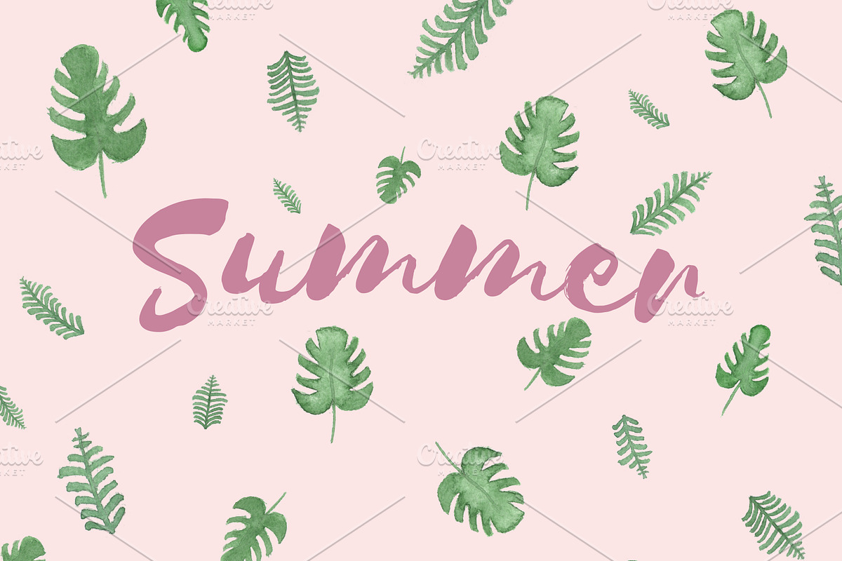 Summer watercolor set, an Illustration by Alena Ermakova (Photo 2 of 4)