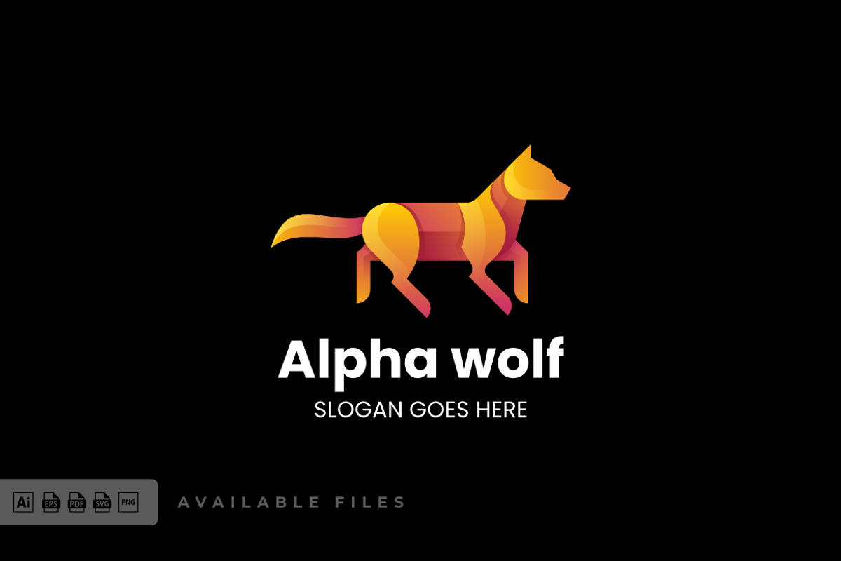 Wolf Gradient Colorful Logo, a Branding & Logo Template by ivan_artnivora