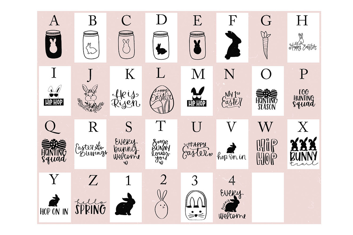 Easter Doodle Font | SVG Bundle, a Symbol Font by Dansie Design (Photo 11 of 11)
