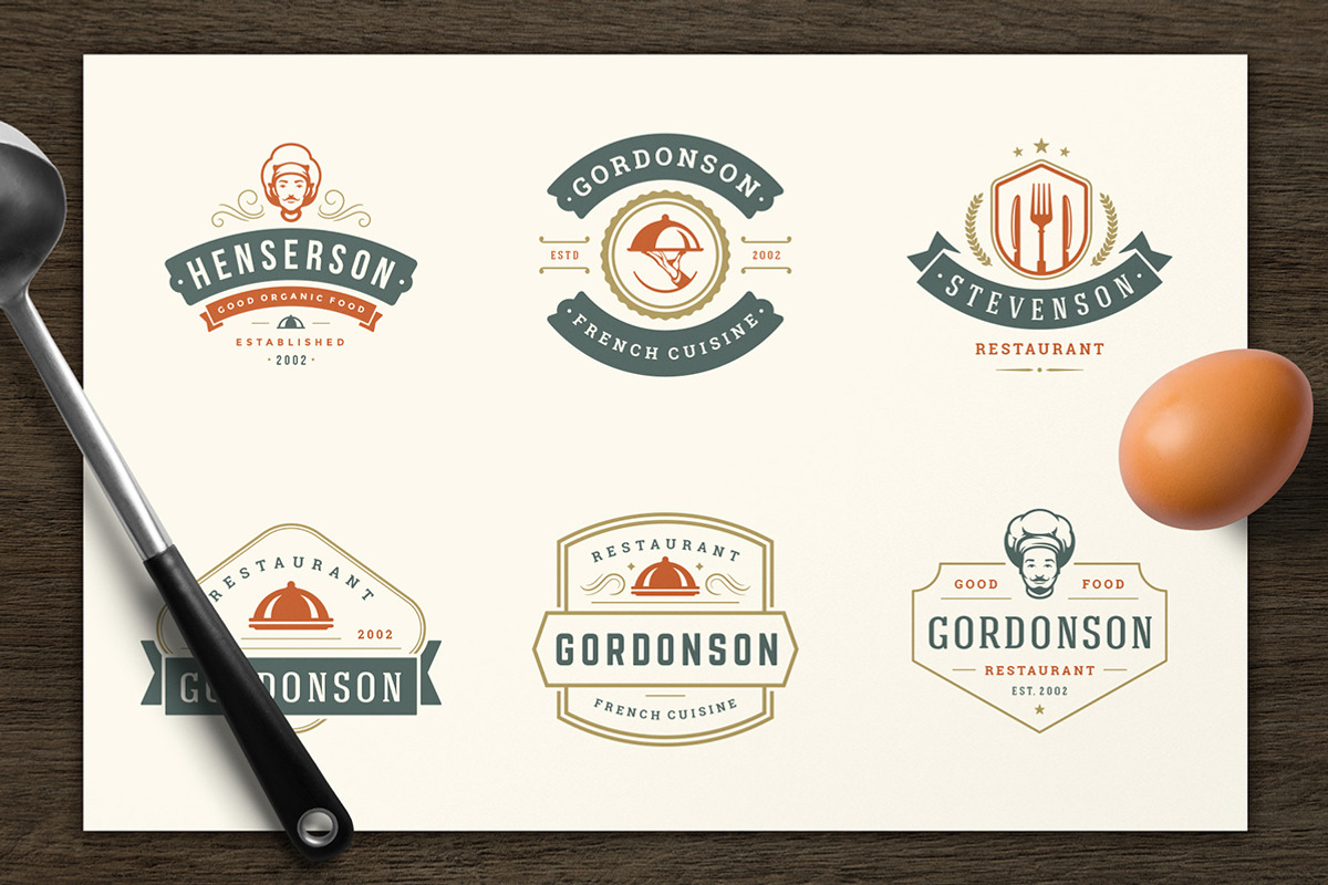 Restaurant Logos & Badges Bundle, a Branding & Logo Template by Vasya Kobelev (Photo 48 of 54)