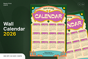 Vintage Pop Art Wall Calendar 2026, a Print Template by Annora Studio (Thumbnail 6 of 6)