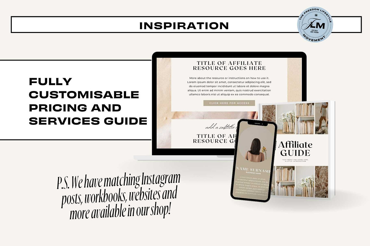 Affiliate Guide - Neutral Aesthetic, a Templates & Theme by Freedom Business Shop (Photo 9 of 11)