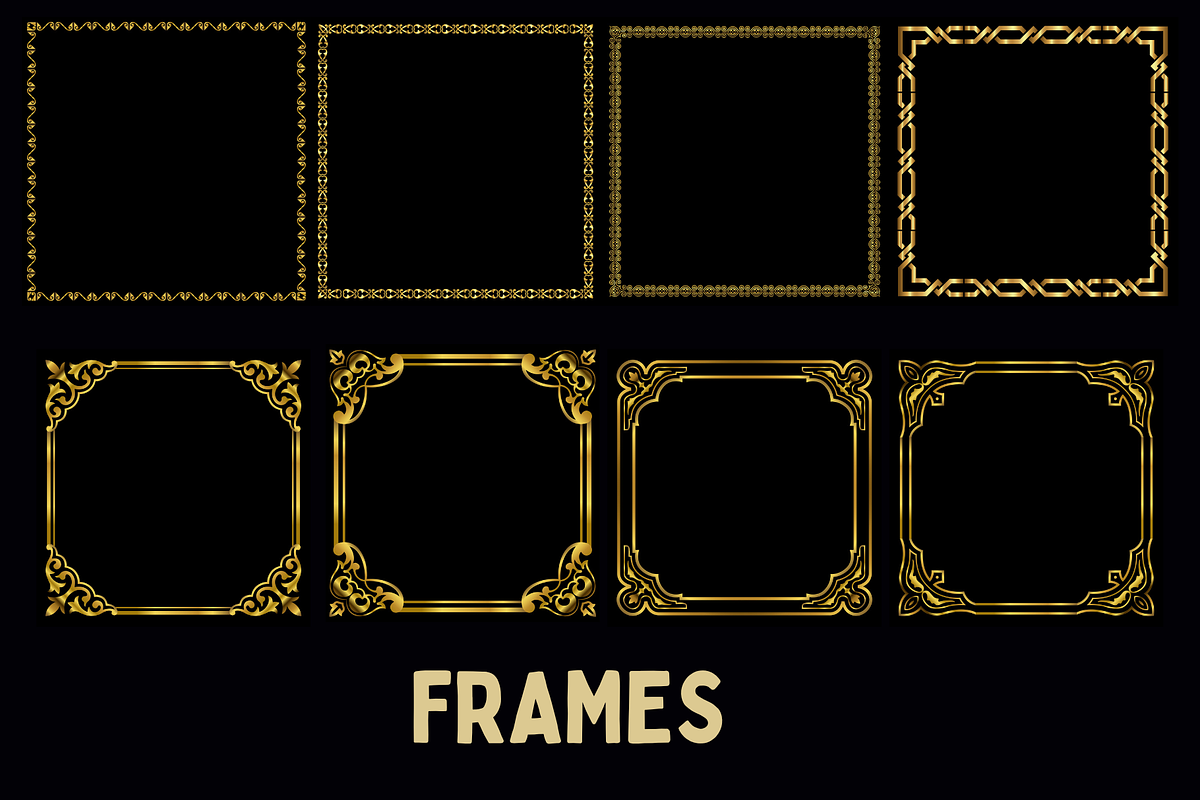 +200 Mega Bundle frames and borders, a Decorative Illustration by Dreamanart (Photo 3 of 5)
