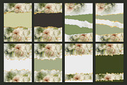 Gold & Flower Watercolor Backgrounds, a Pattern Graphic by Suna Kosem (Thumbnail 12 of 19)