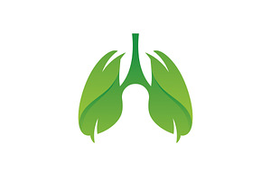 lungs logo icon vector illustration, a Branding & Logo Template by T.Vooka