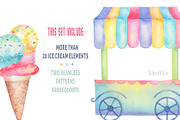 Ice cream watercolor collection, a Food Illustration by Vivitta (Thumbnail 5 of 8)