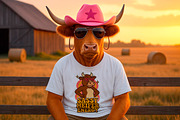 Western Cowgirls Club – Boho Cow SVG, an Object Illustration by LaVika (Thumbnail 7 of 12)