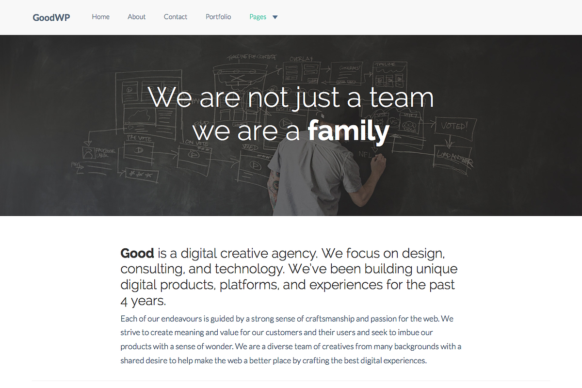 GoodWP - Bootstrap WordPress Theme, a WordPress Template by GentsThemes (Photo 3 of 4)