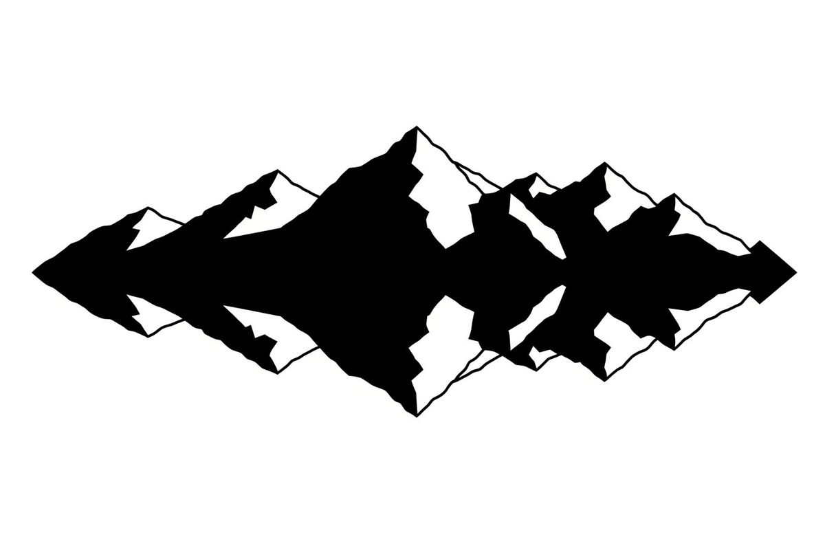 Mountain Reflection SVG Bundle, a Graphic by hafijul (Photo 4 of 10)