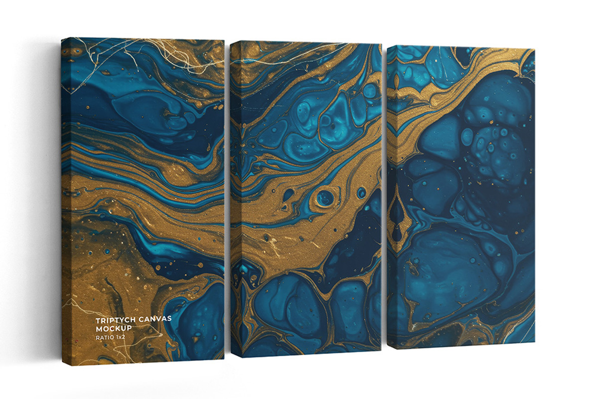 Triptych Canvas Mockup - Ratio 1x2, a Merchandise Mockup by Mockups by Carlos Viloria (Photo 3 of 8)