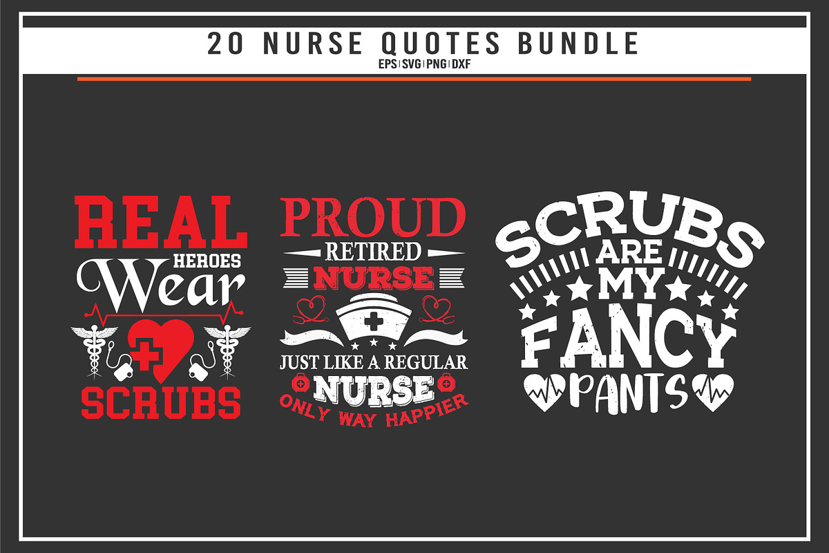 Nurse quotes t shirt design bundle, a Graphic by Uniquesvg99 (Photo 3 of 7)