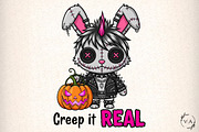 Creep It Real Voodoo Bunny Halloween, an Illustration by Craft Nest (Thumbnail 1 of 6)