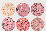 Ditsy Pink Flower Seamless Patterns, a Pattern Graphic by Natural Planners (Thumbnail 2 of 5)