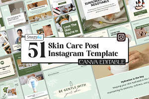 Skincare Instagram Marketing Temp, a Social Media Template by Snapybiz