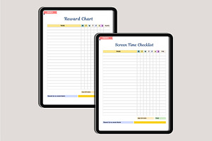 Digital 2025-2026 Kids Chore Charts