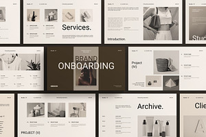 Brand Onboarding Presentation Design