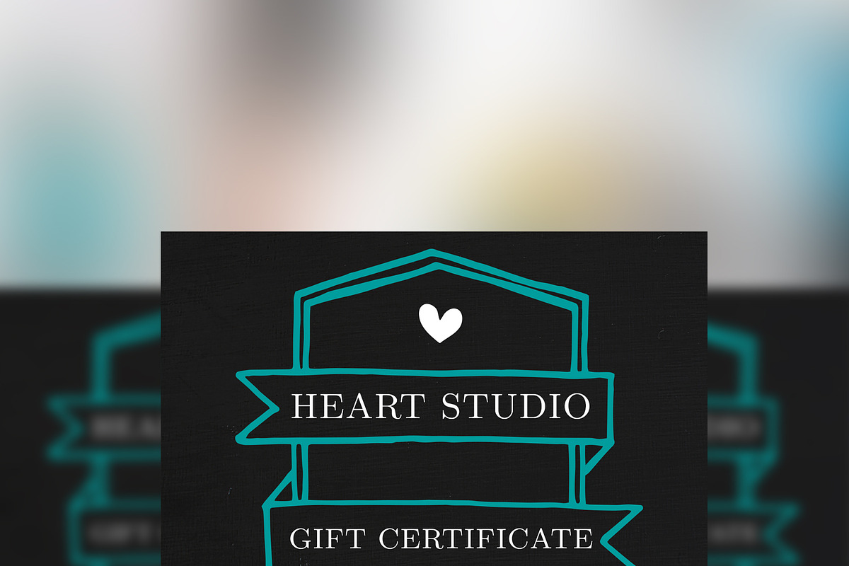 Modern Chalkboard Gift Certificate, a Brochure Template by FUN TENT DESIGN (Photo 3 of 3)