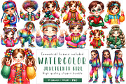 Juneteenth Girl Clipart, an Illustration by CreationArt (Thumbnail 1 of 5)