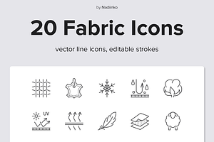 Fabric Feature Line Icons