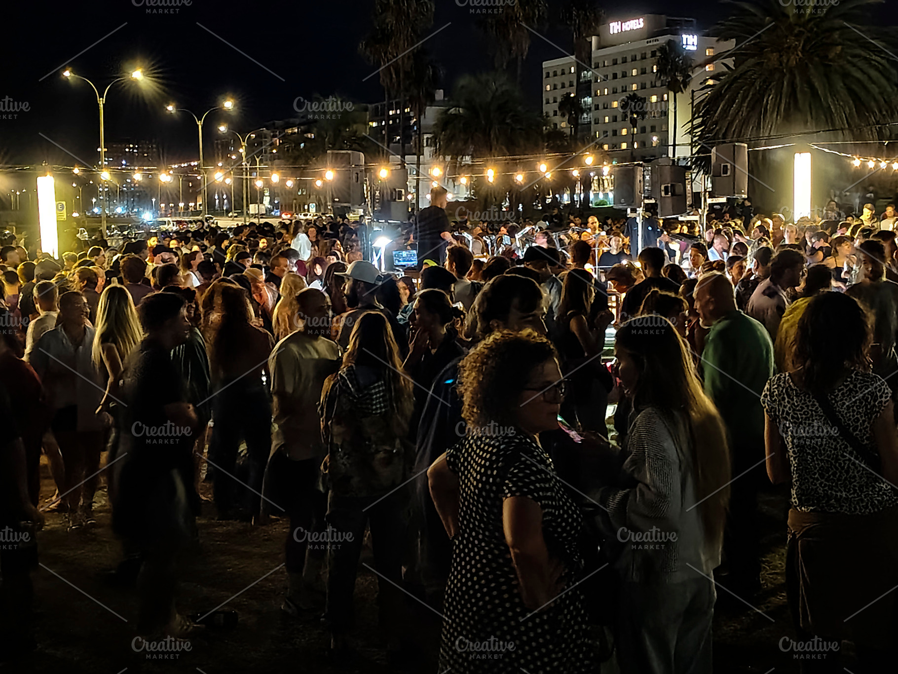 Crowd enjoying a candombe music concert in the historic ciudad v, a Person Photo by DanFLCreativo