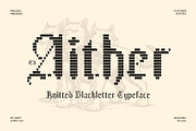 CS Aither Knitted, a Blackletter Font by Craft Supply Co. (Thumbnail 1 of 8)