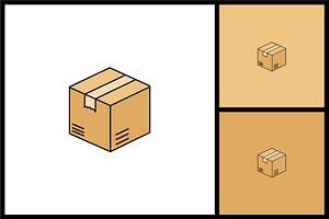 Shipping Box Icon, a Solid Icon by quadrazo