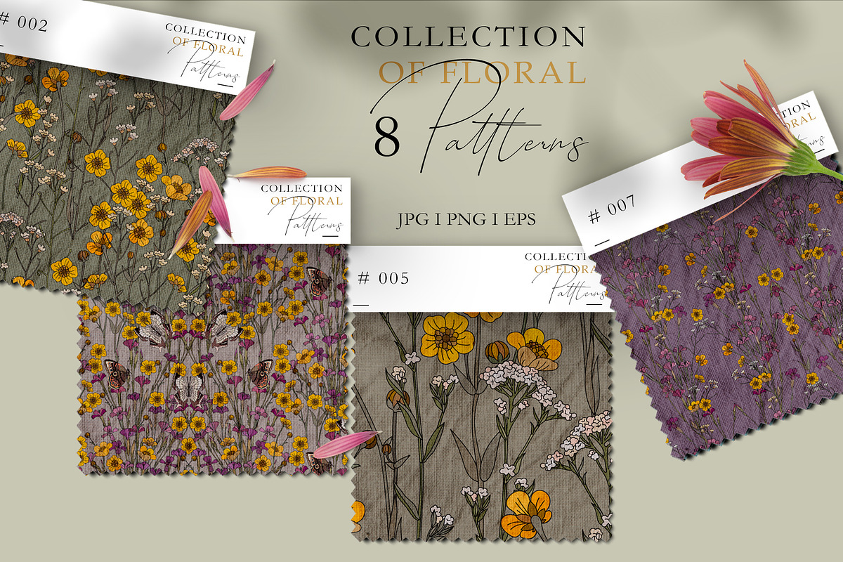 Collecnion of floral posters design, a Decorative Illustration by LanaDzi (Photo 5 of 10)