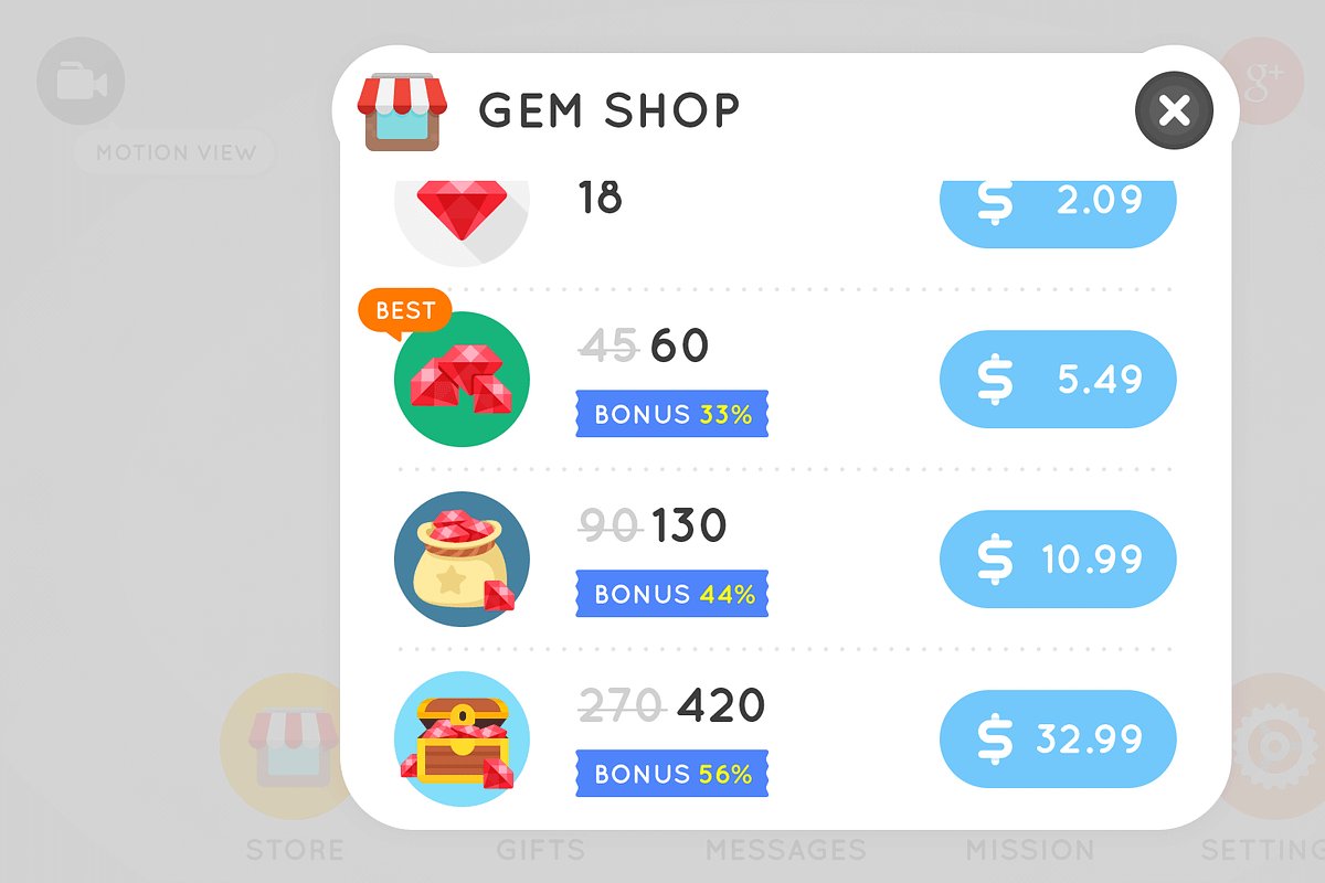 GUI - Simple Round, an UI Kit Template by LAYERLAB (Photo 11 of 26)