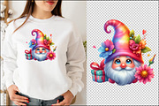 Cute Birthday Gnome Clipart Bundle, an Animal Illustration by SinaCreation (Thumbnail 3 of 5)