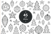 Christmas Set: Objects & Patterns, an Object Graphic by Luba Vega (Thumbnail 3 of 7)