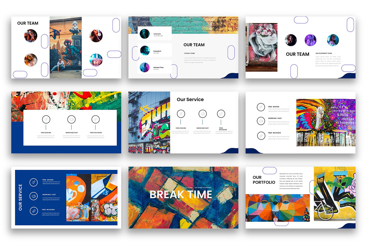 Apollon-Pop Art PowerPoint Template, a Presentation Template by kreatifreya (Photo 2 of 5)