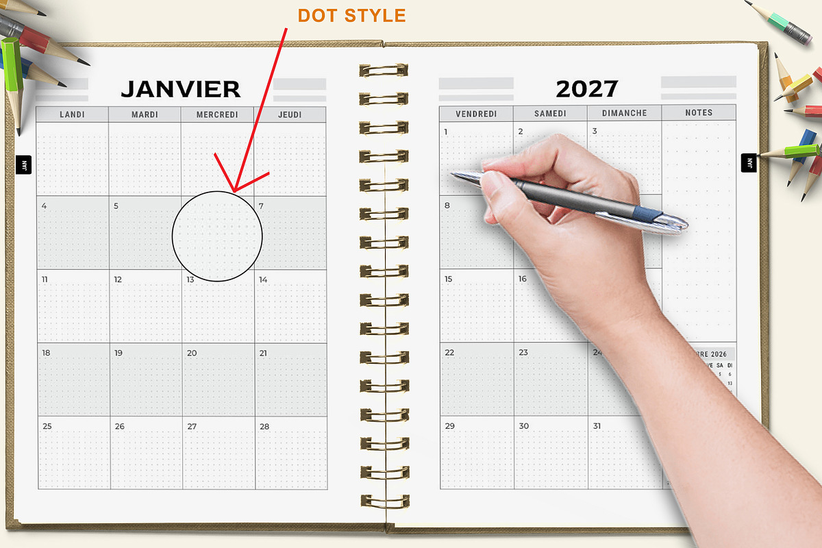 Ultimate French Planner Bundle 26-30, a Stationery Template by ROJI CREATOR (Photo 3 of 10)