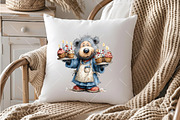 Whimsical Birthday Bear PNG Clipart, an Illustration by OK Design (Thumbnail 5 of 6)