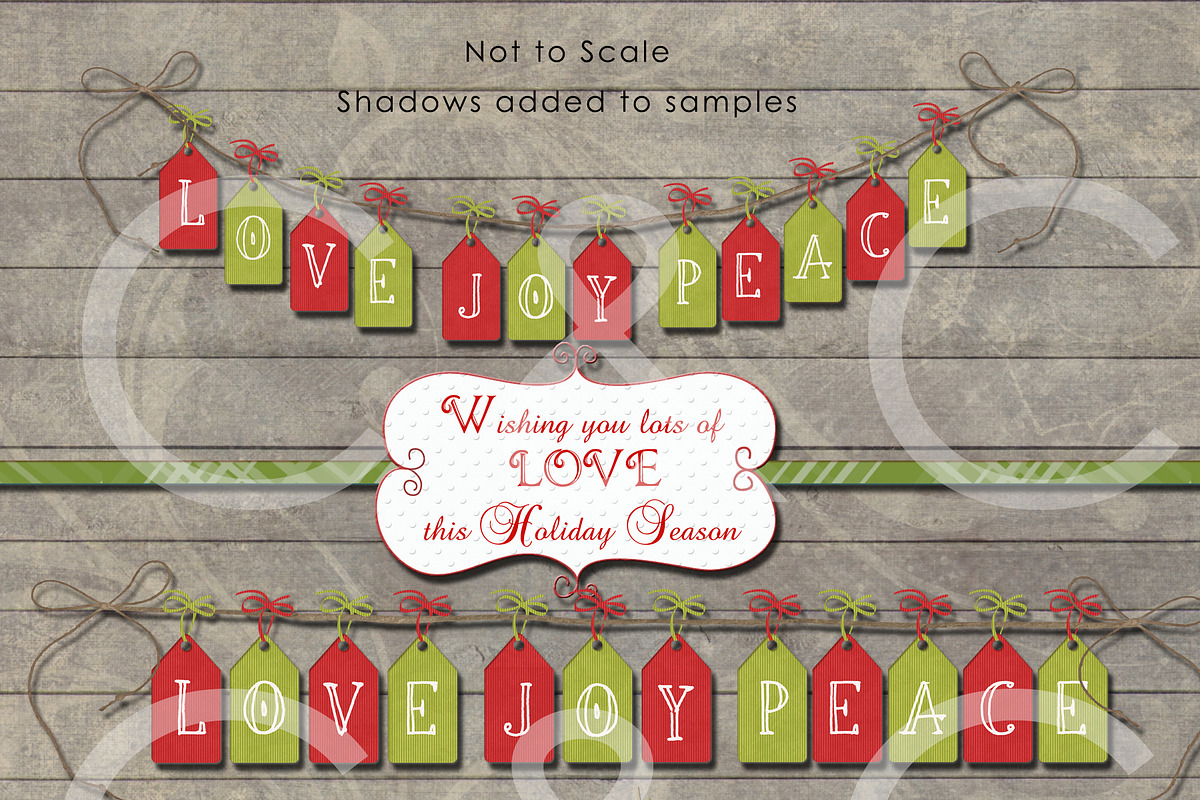 20 Holiday Tags- Elements preview 3
