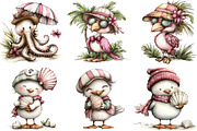 Whimsical Beach Animals & Kids Clipa, an Illustration by DreamPrint404 (Thumbnail 3 of 6)