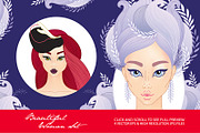 4 beautiful woman fashion set, an Illustration by Anttoniu (Thumbnail 1 of 3)
