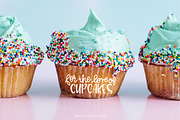 Cupcakes - a Hand Lettered Font, a Sans Serif Font by Nancy Ingersoll (Thumbnail 6 of 9)