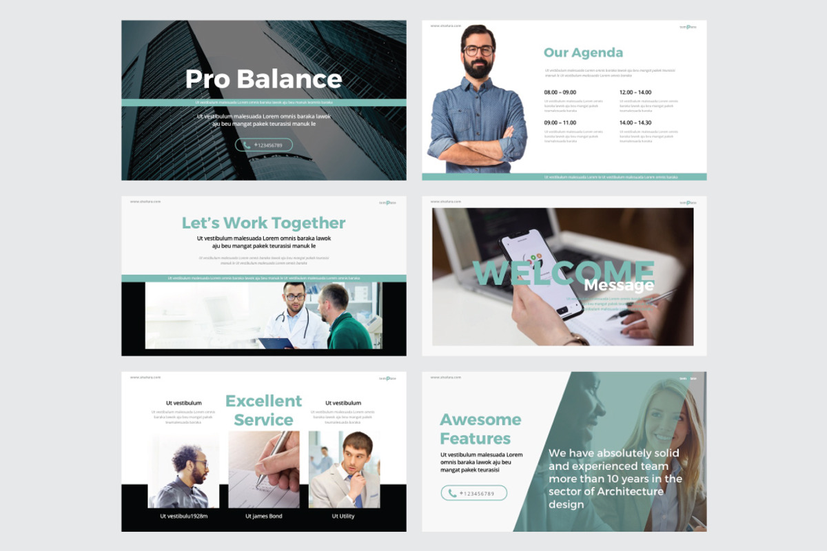 PRO BALANCE - Powerpoint Template, a Presentation Template by Shafura (Photo 2 of 6)