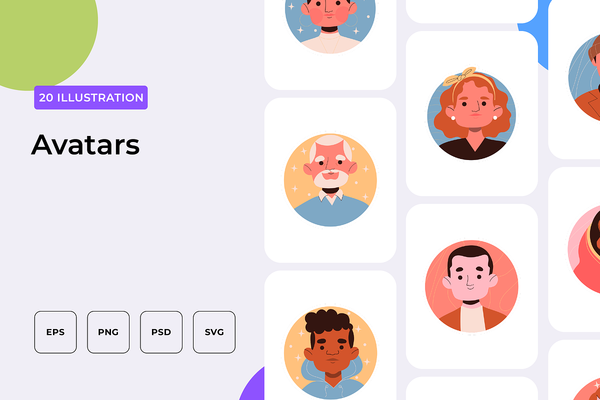 Avatars Illustration, an Icon by Wencory (Photo 1 of 2)