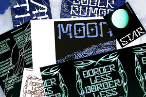 Font Borderless, a Font by Ohsocool Studio