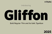 Gliffon, a Sans Serif Font by Aditastudios (Thumbnail 1 of 6)